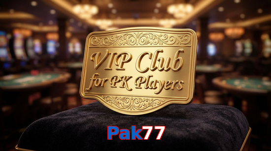 Main screen of Pak77 vip page for PK players